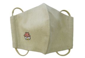 さくらっきー刺繍マスク (ベージュ) ¥1,100